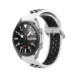 Correia Desportiva de Silicone Bicolor, Tamanho: 22mm, Para Galaxy Watch 3 45mm