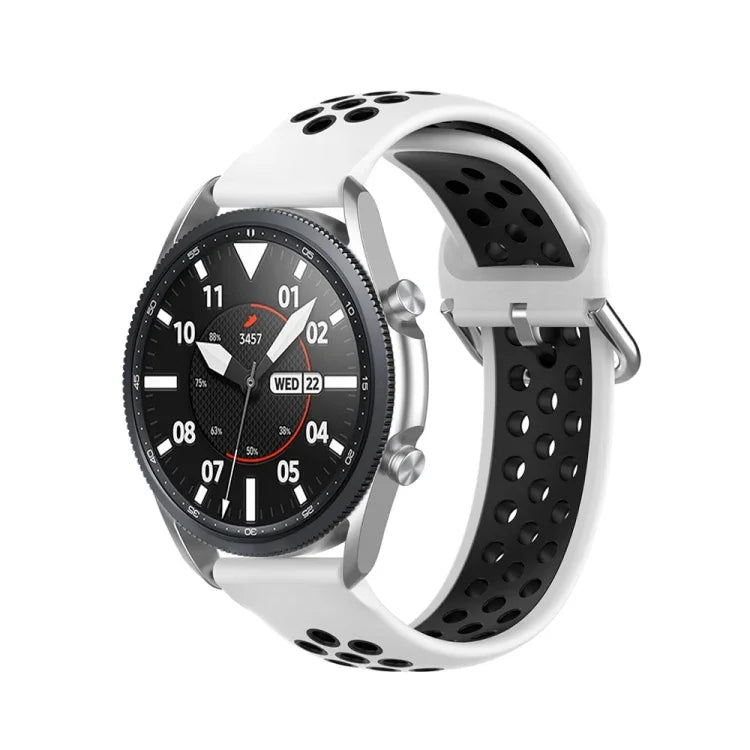 Correia Desportiva de Silicone Bicolor, Tamanho: 22mm, Para Galaxy Watch 3 45mm