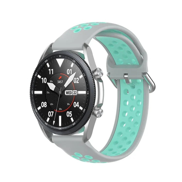 Correia Desportiva de Silicone Bicolor, Tamanho: 22mm, Para Galaxy Watch 3 45mm