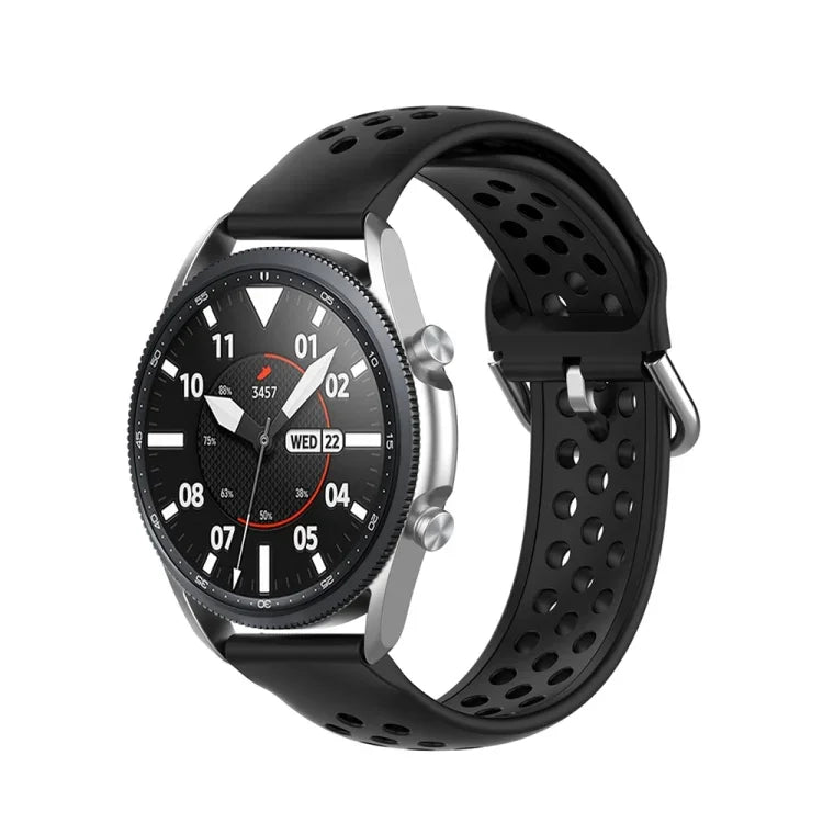 Correia Desportiva de Silicone Bicolor, Tamanho: 22mm, Para Galaxy Watch 3 45mm