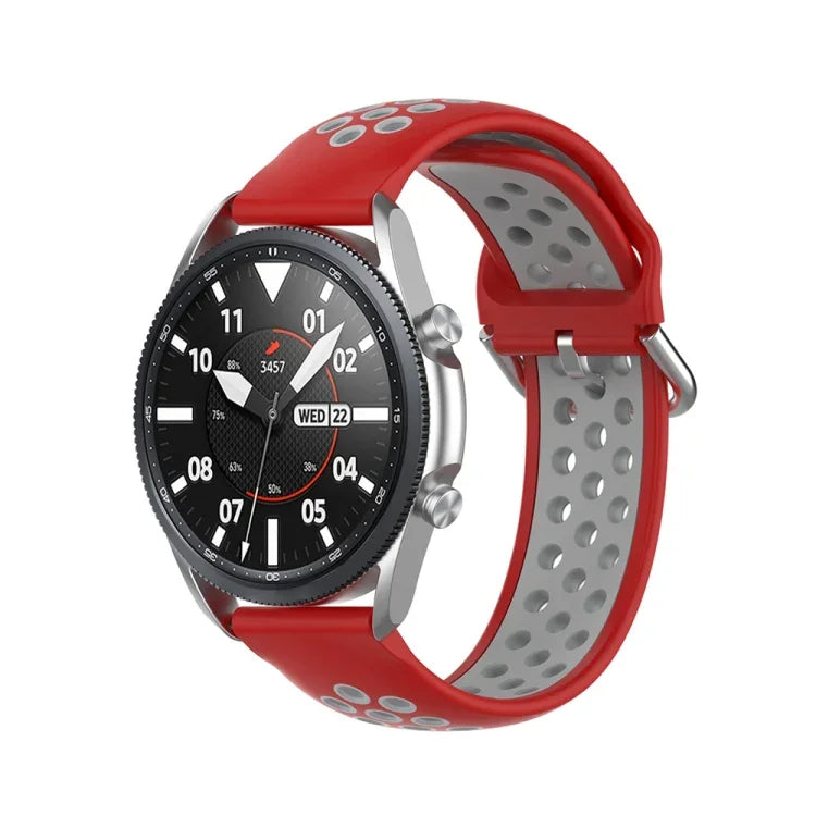Correia Desportiva de Silicone Bicolor, Tamanho: 22mm, Para Galaxy Watch 3 45mm