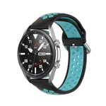 Correia Desportiva de Silicone Bicolor, Tamanho: 22mm, Para Galaxy Watch 3 45mm