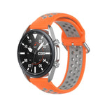 Correia Desportiva de Silicone Bicolor, Tamanho: 22mm, Para Galaxy Watch 3 45mm