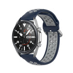 Correia Desportiva de Silicone Bicolor, Tamanho: 22mm, Para Galaxy Watch 3 45mm