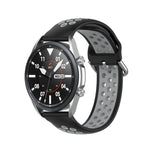 Correia Desportiva de Silicone Bicolor, Tamanho: 22mm, Para Galaxy Watch 3 45mm
