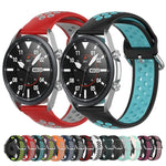 Correia Desportiva de Silicone Bicolor, Tamanho: 22mm, Para Galaxy Watch 3 45mm