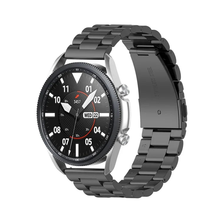 Três Correias em Aço Inoxidável para Desmontar o Medidor e as Orelhas, Tamanho: 22mm, Para Galaxy Watch 3 45mm