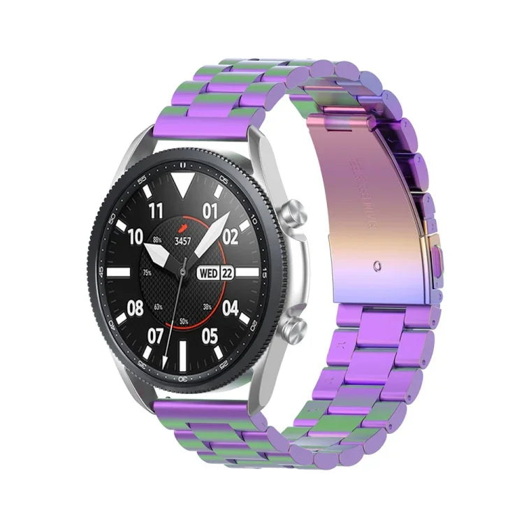 Três Correias em Aço Inoxidável para Desmontar o Medidor e as Orelhas, Tamanho: 22mm, Para Galaxy Watch 3 45mm