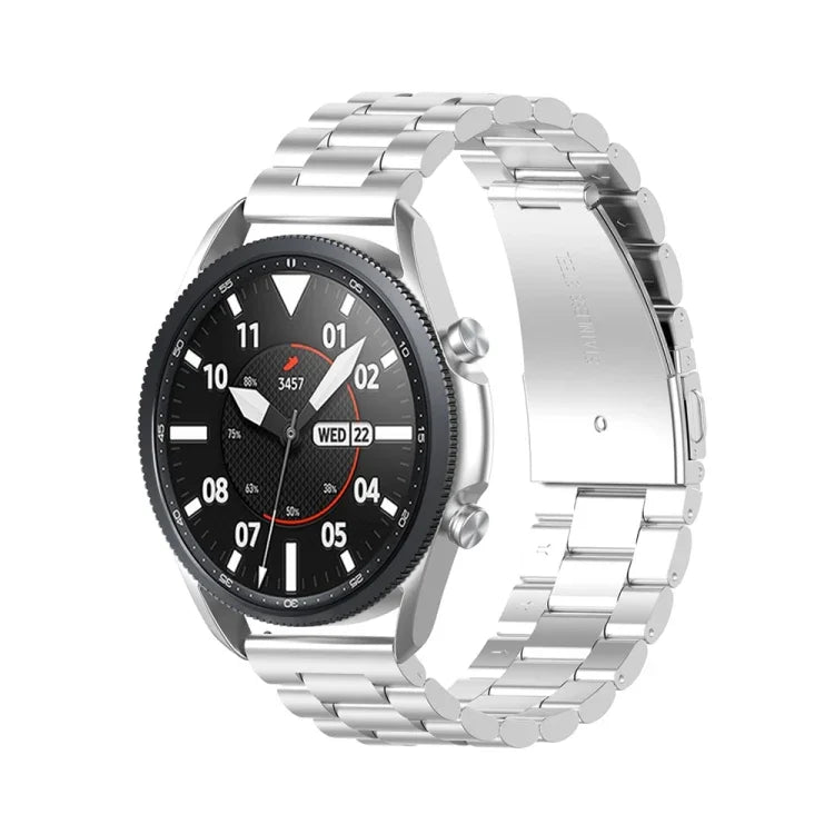 Três Correias em Aço Inoxidável para Desmontar o Medidor e as Orelhas, Tamanho: 22mm, Para Galaxy Watch 3 45mm