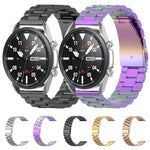 Três Correias em Aço Inoxidável para Desmontar o Medidor e as Orelhas, Tamanho: 22mm, Para Galaxy Watch 3 45mm
