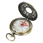 Relógio de Bolso Retro Nisa J35B com Bússola de Tampa Oca
