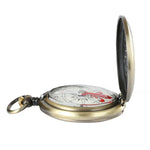 Relógio de Bolso Retro Nisa J35B com Bússola de Tampa Oca