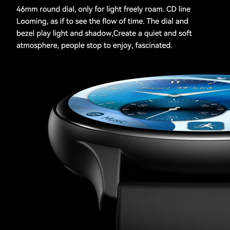 HK89 Smartwatch Desportivo 1,43 polegadas BT5.0 IP67, Suporta Chamadas Bluetooth / Notificações de Mensagens / Monitorização de Frequência Cardíaca / Pressão Arterial