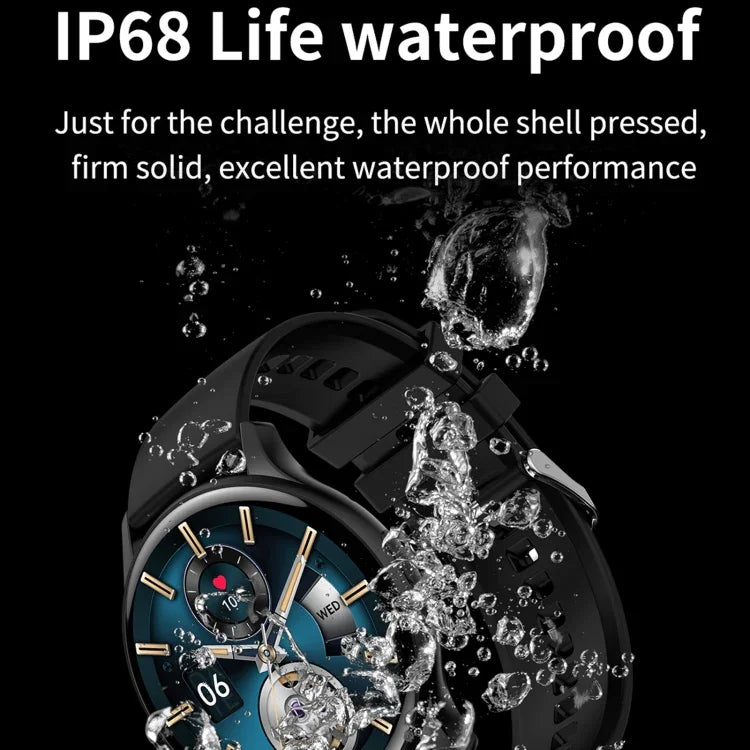 HK89 Smartwatch Desportivo 1,43 polegadas BT5.0 IP67, Suporta Chamadas Bluetooth / Notificações de Mensagens / Monitorização de Frequência Cardíaca / Pressão Arterial