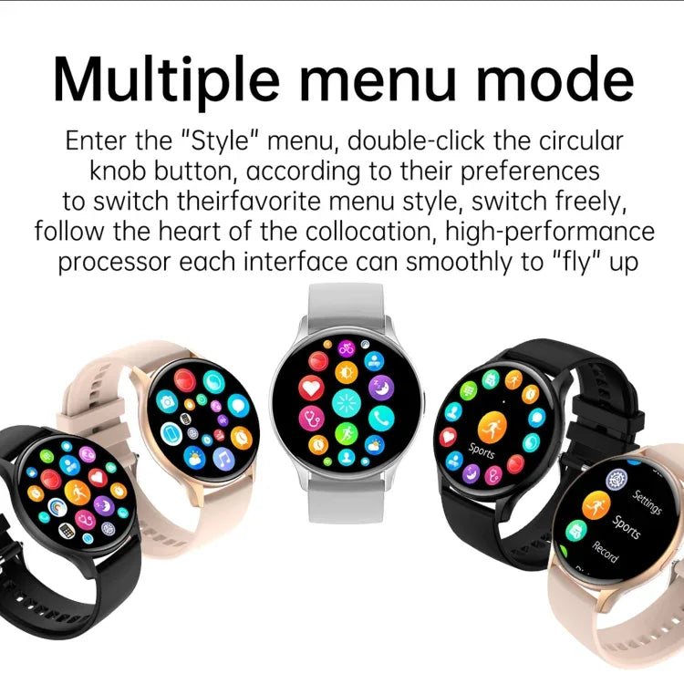 HK89 Smartwatch Desportivo 1,43 polegadas BT5.0 IP67, Suporta Chamadas Bluetooth / Notificações de Mensagens / Monitorização de Frequência Cardíaca / Pressão Arterial