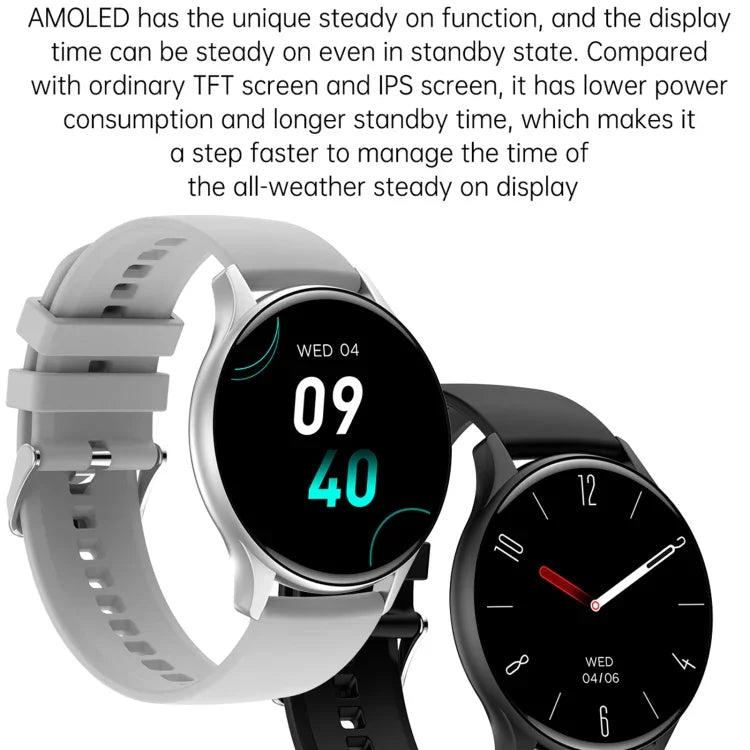 HK89 Smartwatch Desportivo 1,43 polegadas BT5.0 IP67, Suporta Chamadas Bluetooth / Notificações de Mensagens / Monitorização de Frequência Cardíaca / Pressão Arterial