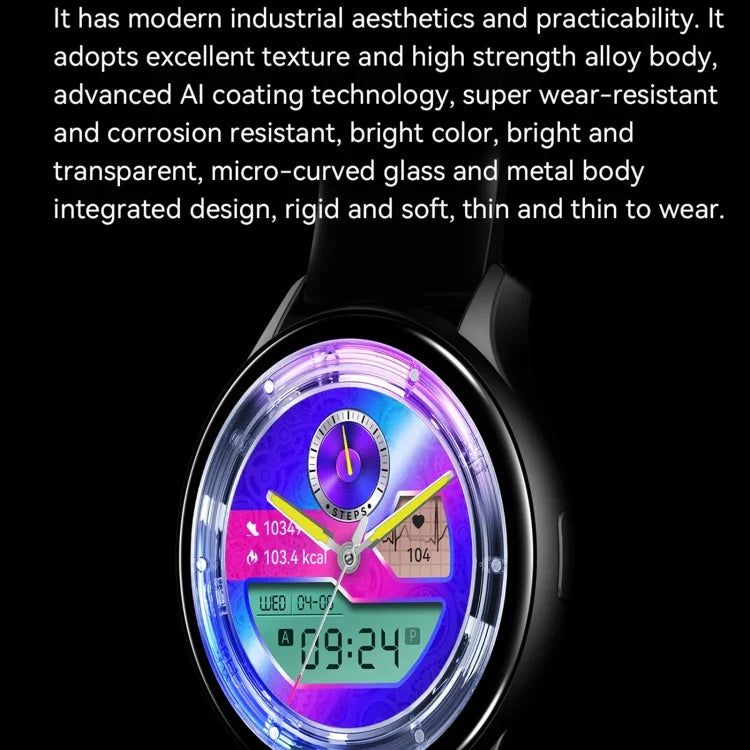 HK89 Smartwatch Desportivo 1,43 polegadas BT5.0 IP67, Suporta Chamadas Bluetooth / Notificações de Mensagens / Monitorização de Frequência Cardíaca / Pressão Arterial