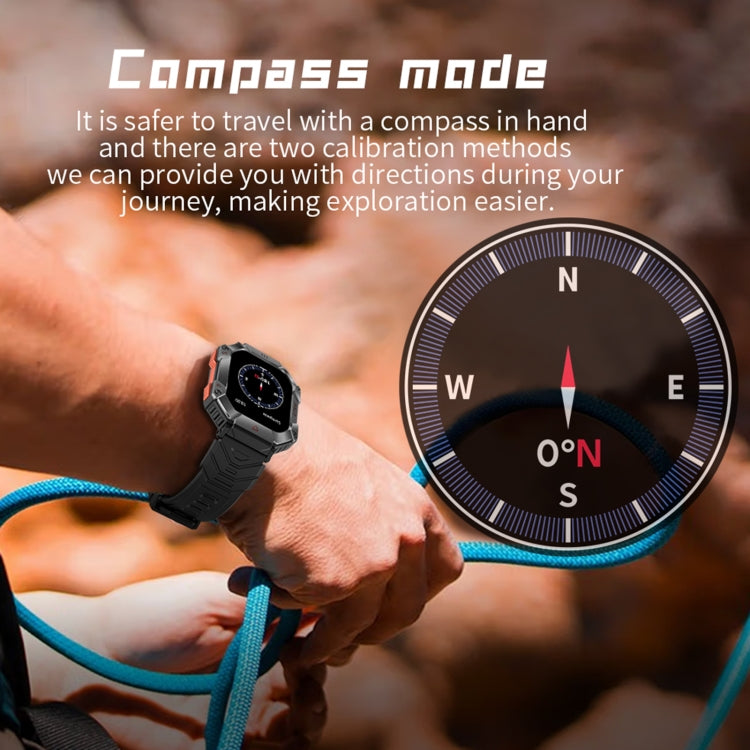 KR80 Smartwatch Desportivo 2,0 polegadas BT5.1 IP67, Suporta Chamadas Bluetooth / Sono / Oxigénio no Sangue / Frequência Cardíaca / Pressão Arterial
