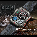 KR80 Smartwatch Desportivo 2,0 polegadas BT5.1 IP67, Suporta Chamadas Bluetooth / Sono / Oxigénio no Sangue / Frequência Cardíaca / Pressão Arterial