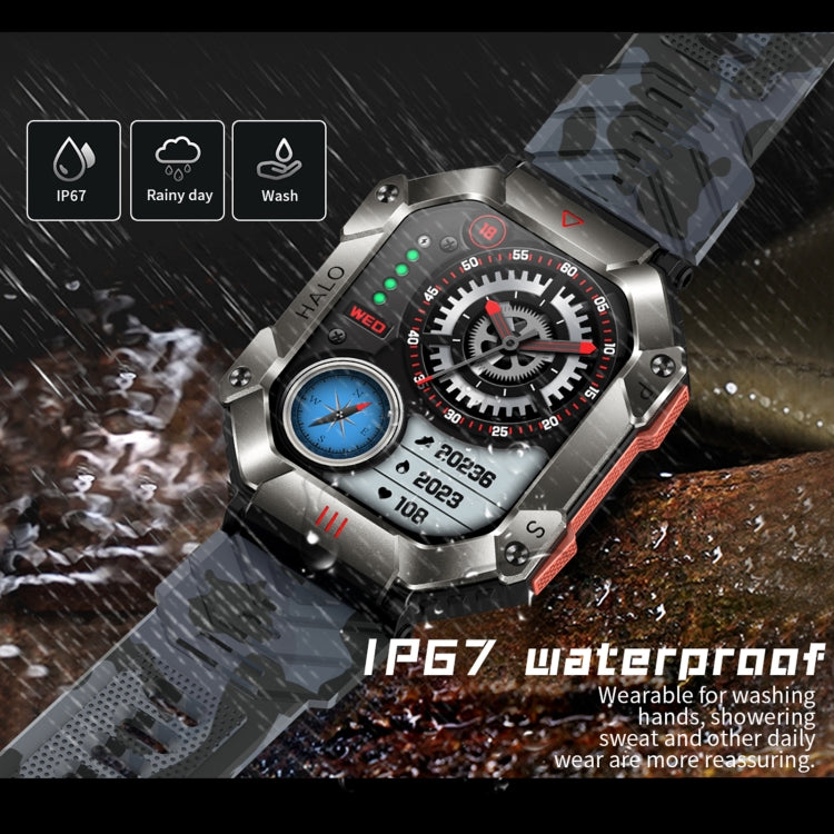 KR80 Smartwatch Desportivo 2,0 polegadas BT5.1 IP67, Suporta Chamadas Bluetooth / Sono / Oxigénio no Sangue / Frequência Cardíaca / Pressão Arterial