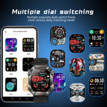 KR80 Smartwatch Desportivo 2,0 polegadas BT5.1 IP67, Suporta Chamadas Bluetooth / Sono / Oxigénio no Sangue / Frequência Cardíaca / Pressão Arterial