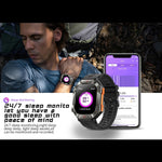 KR80 Smartwatch Desportivo 2,0 polegadas BT5.1 IP67, Suporta Chamadas Bluetooth / Sono / Oxigénio no Sangue / Frequência Cardíaca / Pressão Arterial