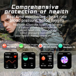 KR80 Smartwatch Desportivo 2,0 polegadas BT5.1 IP67, Suporta Chamadas Bluetooth / Sono / Oxigénio no Sangue / Frequência Cardíaca / Pressão Arterial