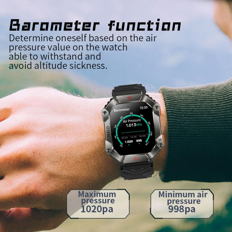 KR80 Smartwatch Desportivo 2,0 polegadas BT5.1 IP67, Suporta Chamadas Bluetooth / Sono / Oxigénio no Sangue / Frequência Cardíaca / Pressão Arterial