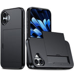 Capa de telemóvel armadura anti-choque com slot para cartão, para iPhone 16