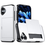 Capa de telemóvel armadura anti-choque com slot para cartão, para iPhone 16
