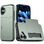 Capa de telemóvel armadura anti-choque com slot para cartão, para iPhone Air, para iPhone 16 Pro Max, para iPhone 16 Pro, para iPhone 16 Plus