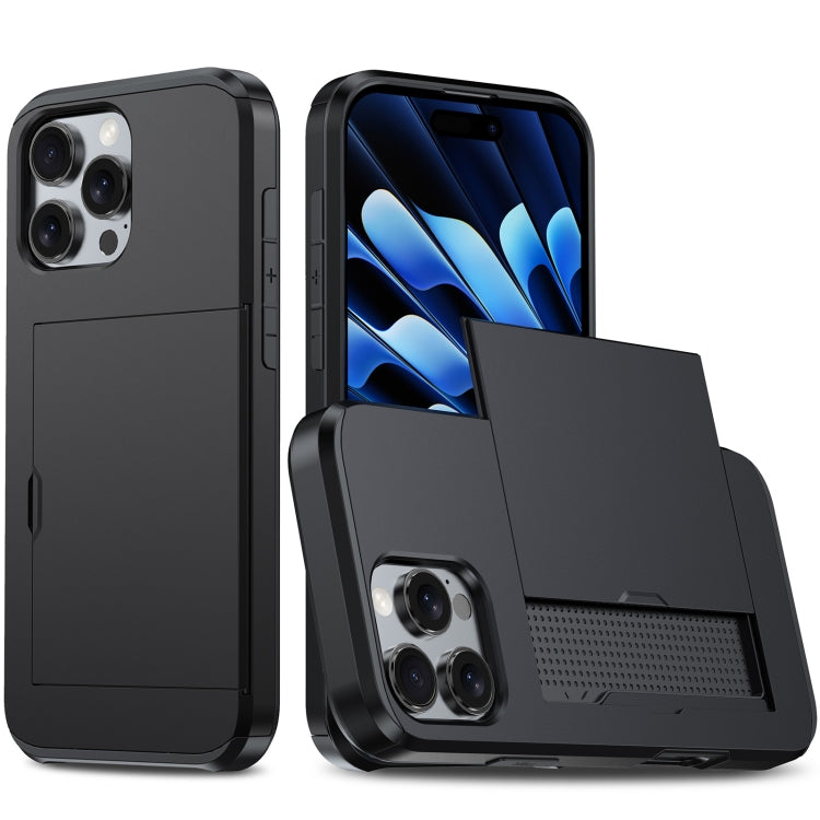 Capa de telemóvel armadura anti-choque com slot para cartão, para iPhone Air, para iPhone 16 Pro Max, para iPhone 16 Pro, para iPhone 16 Plus
