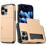 Capa de telemóvel armadura anti-choque com slot para cartão, para iPhone Air, para iPhone 16 Pro Max, para iPhone 16 Pro, para iPhone 16 Plus