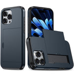 Capa de telemóvel armadura anti-choque com slot para cartão, para iPhone Air, para iPhone 16 Pro Max, para iPhone 16 Pro, para iPhone 16 Plus