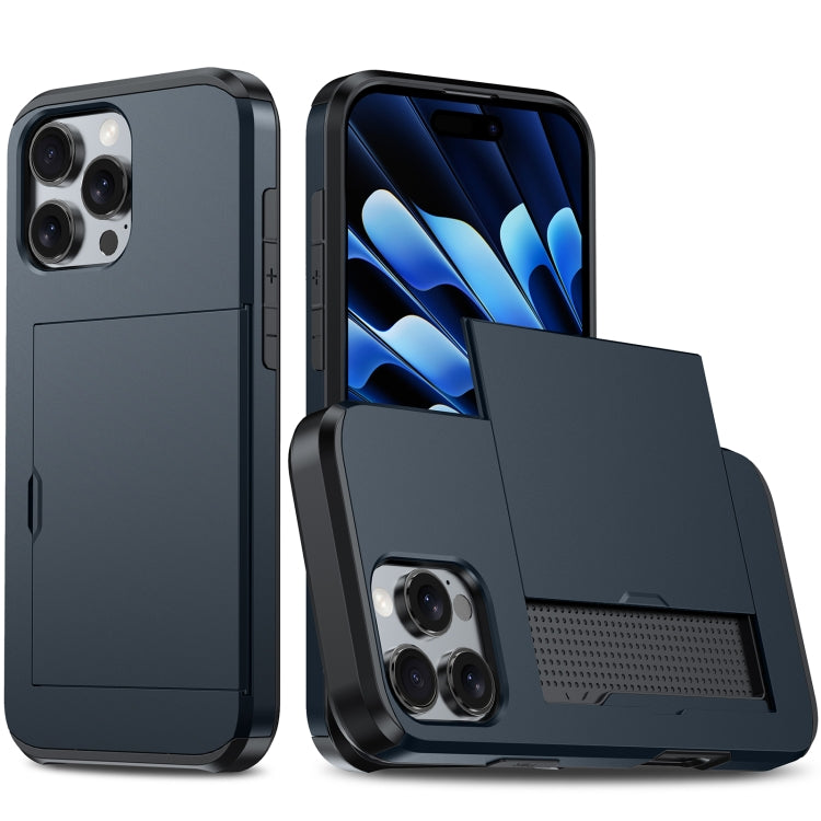 Capa de telemóvel armadura anti-choque com slot para cartão, para iPhone Air, para iPhone 16 Pro Max, para iPhone 16 Pro, para iPhone 16 Plus