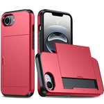 Capa de Telemóvel Blindada Antichoque com Slot para Cartão, Para iPhone 17e / 16e, Para iPhone 17 Pro Max, Para iPhone 17 Pro, Para iPhone 17