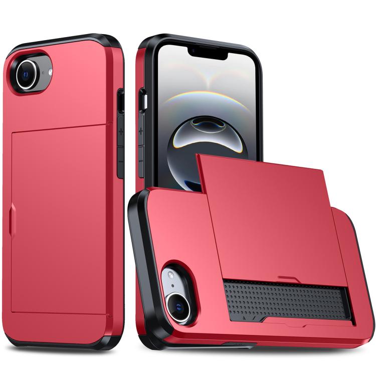 Capa de Telemóvel Blindada Antichoque com Slot para Cartão, Para iPhone 17e / 16e, Para iPhone 17 Pro Max, Para iPhone 17 Pro, Para iPhone 17