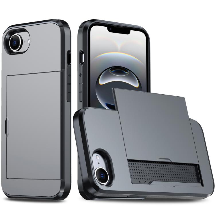 Capa de Telemóvel Blindada Antichoque com Slot para Cartão, Para iPhone 17e / 16e, Para iPhone 17 Pro Max, Para iPhone 17 Pro, Para iPhone 17