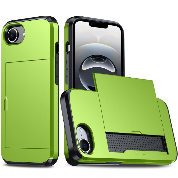 Capa de Telemóvel Blindada Antichoque com Slot para Cartão, Para iPhone 17e / 16e, Para iPhone 17 Pro Max, Para iPhone 17 Pro, Para iPhone 17