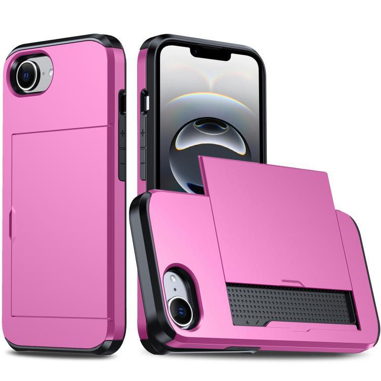 Capa de Telemóvel Blindada Antichoque com Slot para Cartão, Para iPhone 17e / 16e, Para iPhone 17 Pro Max, Para iPhone 17 Pro, Para iPhone 17