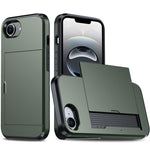 Capa de Telemóvel Blindada Antichoque com Slot para Cartão, Para iPhone 17e / 16e, Para iPhone 17 Pro Max, Para iPhone 17 Pro, Para iPhone 17