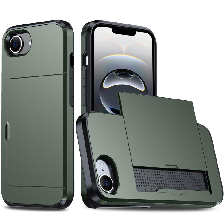 Capa de Telemóvel Blindada Antichoque com Slot para Cartão, Para iPhone 17e / 16e, Para iPhone 17 Pro Max, Para iPhone 17 Pro, Para iPhone 17