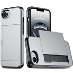 Capa de Telemóvel Blindada Antichoque com Slot para Cartão, Para iPhone 17e / 16e, Para iPhone 17 Pro Max, Para iPhone 17 Pro, Para iPhone 17