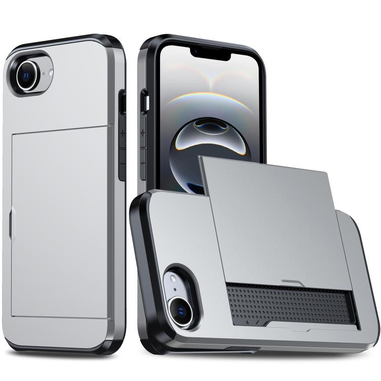 Capa de Telemóvel Blindada Antichoque com Slot para Cartão, Para iPhone 17e / 16e, Para iPhone 17 Pro Max, Para iPhone 17 Pro, Para iPhone 17