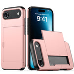 Capa de telemóvel armadura anti-choque com slot para cartão, para iPhone Air, para iPhone 16 Pro Max, para iPhone 16 Pro, para iPhone 16 Plus