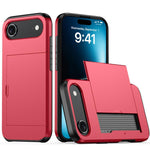Capa de telemóvel armadura anti-choque com slot para cartão, para iPhone Air, para iPhone 16 Pro Max, para iPhone 16 Pro, para iPhone 16 Plus
