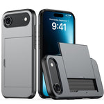 Capa de telemóvel armadura anti-choque com slot para cartão, para iPhone Air, para iPhone 16 Pro Max, para iPhone 16 Pro, para iPhone 16 Plus