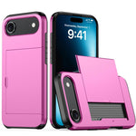 Capa de telemóvel armadura anti-choque com slot para cartão, para iPhone Air, para iPhone 16 Pro Max, para iPhone 16 Pro, para iPhone 16 Plus