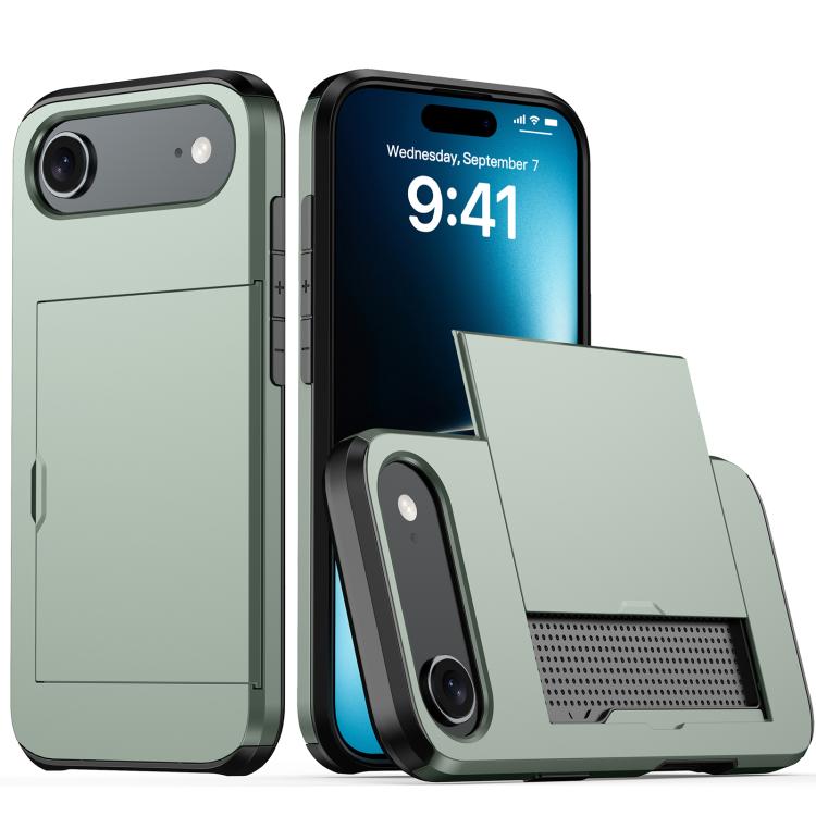 Capa de telemóvel armadura anti-choque com slot para cartão, para iPhone Air, para iPhone 16 Pro Max, para iPhone 16 Pro, para iPhone 16 Plus