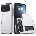 Capa de Telemóvel Blindada Antichoque com Slot para Cartão, Para iPhone 17e / 16e, Para iPhone 17 Pro Max, Para iPhone 17 Pro, Para iPhone 17